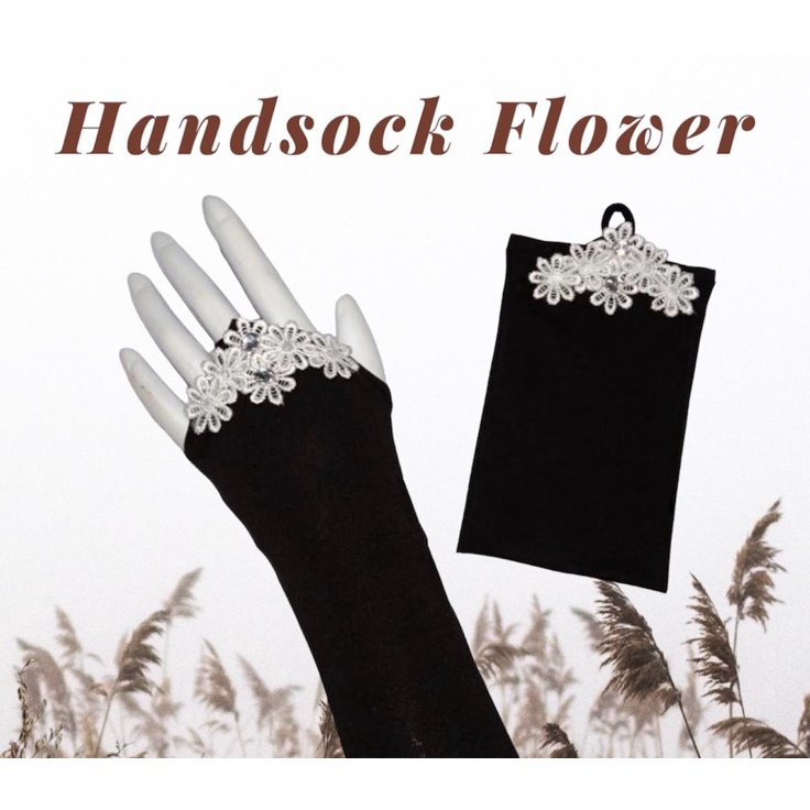 TERMURAH Handsock Cincin Flower Full  Handsock Cincin Bunga  Handsock Renda Ring Flower  Manset Wani