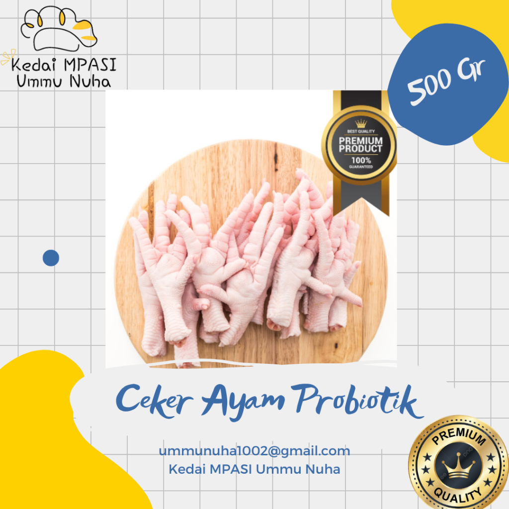 

Ceker Ayam Negeri Organik Lacto Farm (500gr), Ceker Ayam Sehat, Ceker Ayam Untuk Kaldu, Ceker Sop | Ceker MPASI | MPASI Ceker