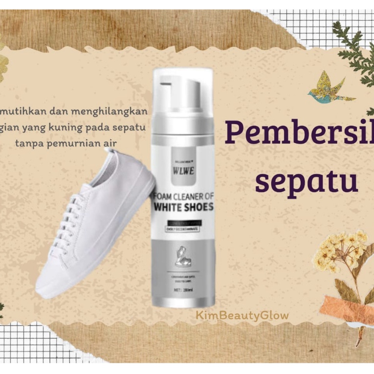 ORIGINAL FOAM CLEANER OF WHITE SHOES Sabun Sepatu membersihkan sepatu tanpa bilasPembersih Sepatu No