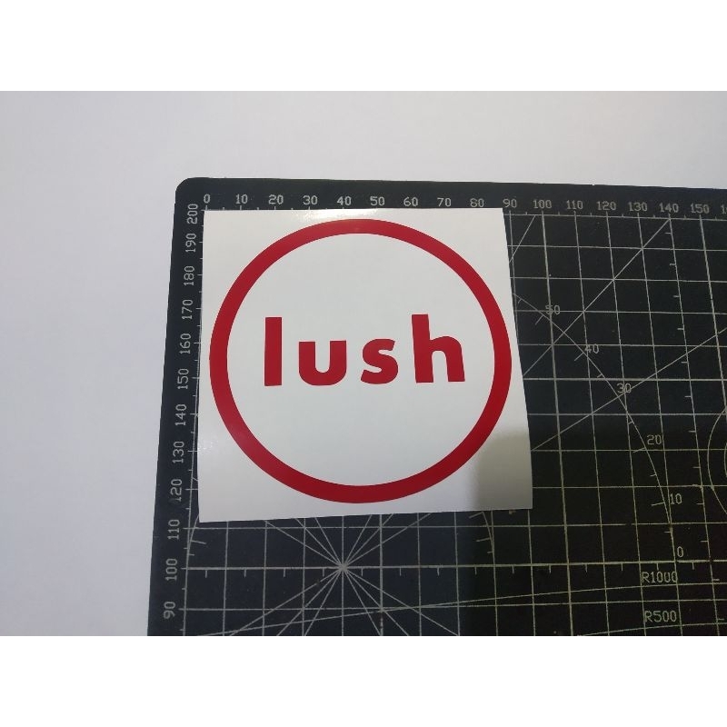 

cutting stiker lush