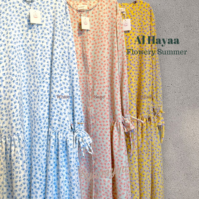 AlHayaaFlowerySummerDress PREMIUM MATERIAL
