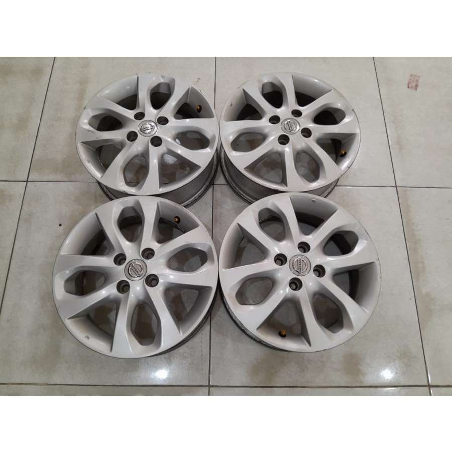 Pelek ori bekas mobil march ring 15 baut 4x100 seken murah gratis ongkir