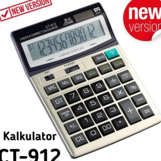 

CITIZEN CT912 KALKULATOR CHECK CORRECT 12Digit CALCULATOR DESKTOP CT912