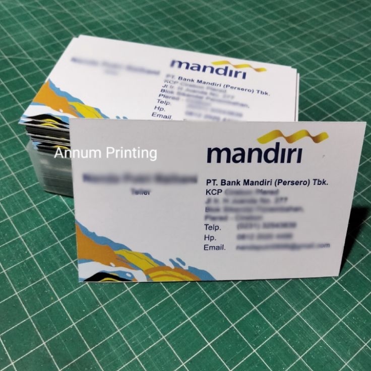 

Harga Promo Kartu Nama Bank Mandiri