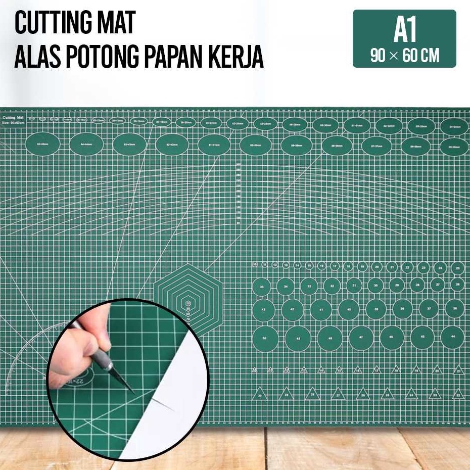 

Teknologi Terkini QJH Working Pad Cutting Mat Alas Potong Papan Kerja A1 9 x 6 cm QJ4