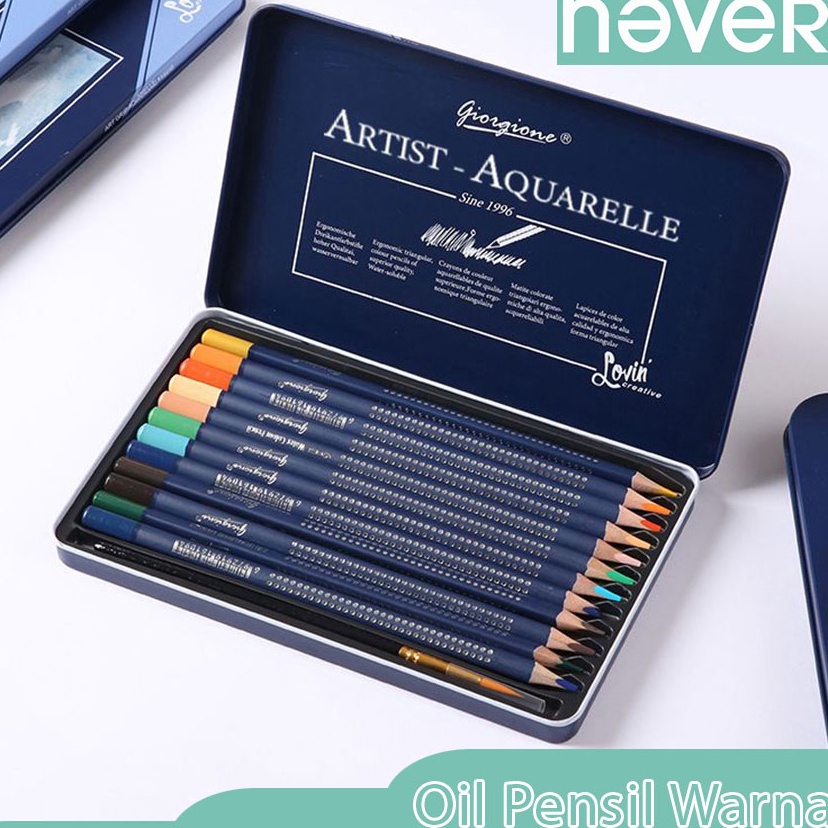 

Kirim Langsung Never Offiicial Oil Pensil Warna 122448 WaterColor Pencil Color