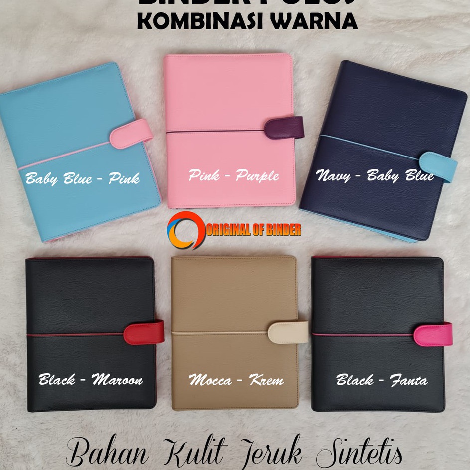 

Harga Promo BINDER POLOS KOMBINASI WARNA A5 B5