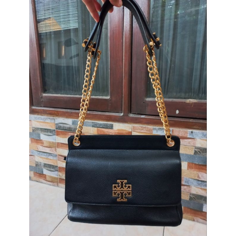 Tory burch Britten Flap Shoulder Bag TB briten tas Original Authentic 100%