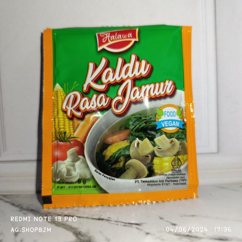 

Kaldu Rasa Jamur Halawa 8gr