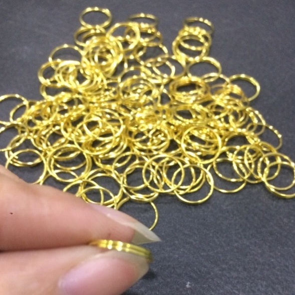 Ring per kristal lampu hias dekorasi crystal connector gold chrome