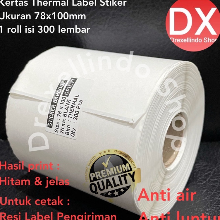 

Paling Popular Kes Label Thermal Stiker 78x1mm isi 3 lembar