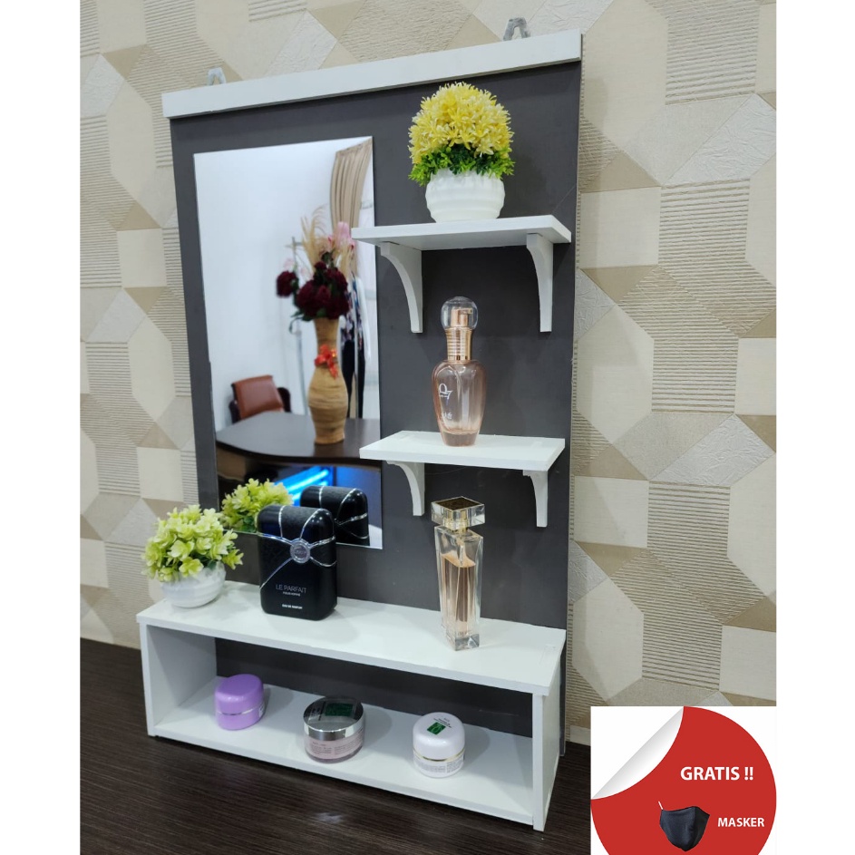 Pilihan Terbaik Meja Rias Gantung  Rak Kosmetik Gantung  Meja Rias Minimalis