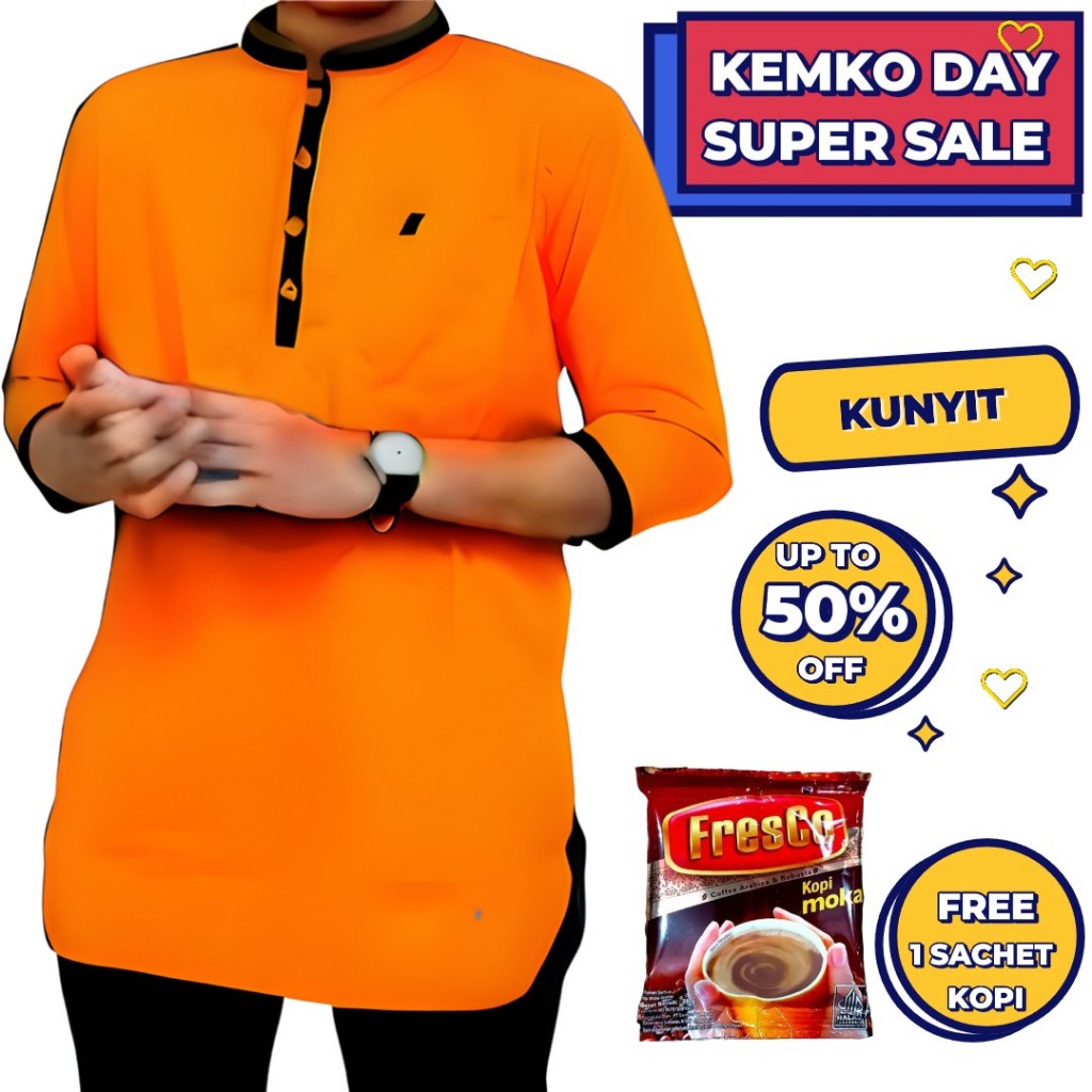 KEMKO KEMEJA BAJU KOKO PRIA DEWASA COWOK LAKI LAKI LENGAN PANJANG MOTIF AGAM IMPORT ORIGINAL TERBARU