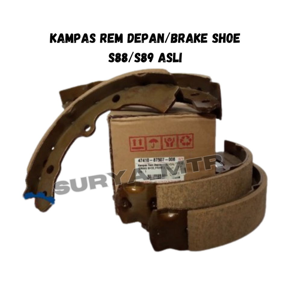 KAMPAS REM DEPAN/BRAKE SHOE S88/S89 ASLI