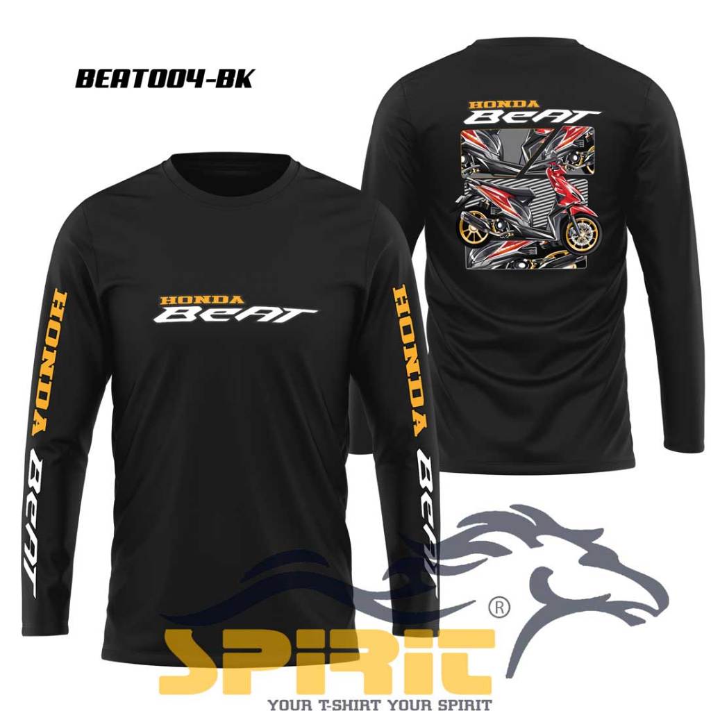 KAOS HONDA BEAT BAJU KAOS MOTOR HONDA BEAT KAOS MOTOR BEAT KAOS DISTRO MOTOR BEAT LENGAN PANJANG