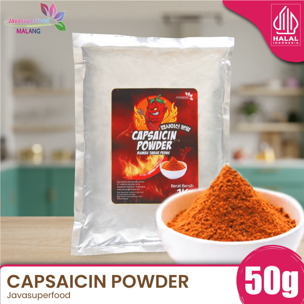 Bubuk Cabe Super Pedas / Bubuk Cabe Pedas / Cabe Bubuk / Bubuk Cabai Kering / CAPSAICIN 1KG