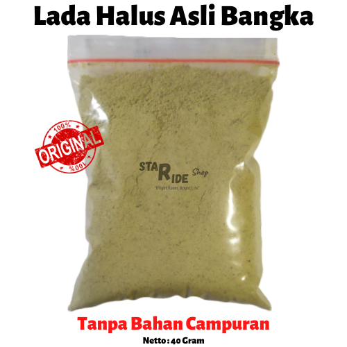 

Lada Putih Merica Bubuk Halus Sahang Sangrai Fu Ciau Bangka Belitung White Pepper Powder