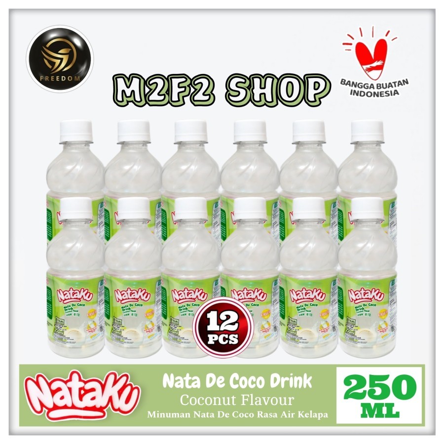 

Nataku Nata De Coco Drink Coconut Flavor | Rasa Air Kelapa Botol Pet - 250 ml (Kemasan 12 Pcs)