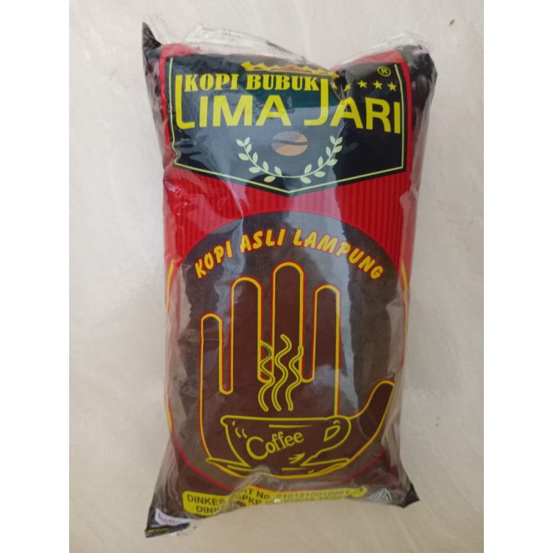 

Kopi Bubuk Lampung, Lima Jari, 200gr