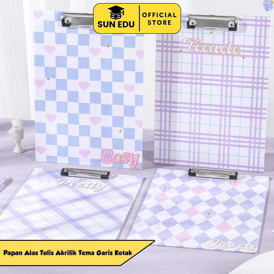 

Clipboard akrilik A4/ Papan ujian ukuran A4