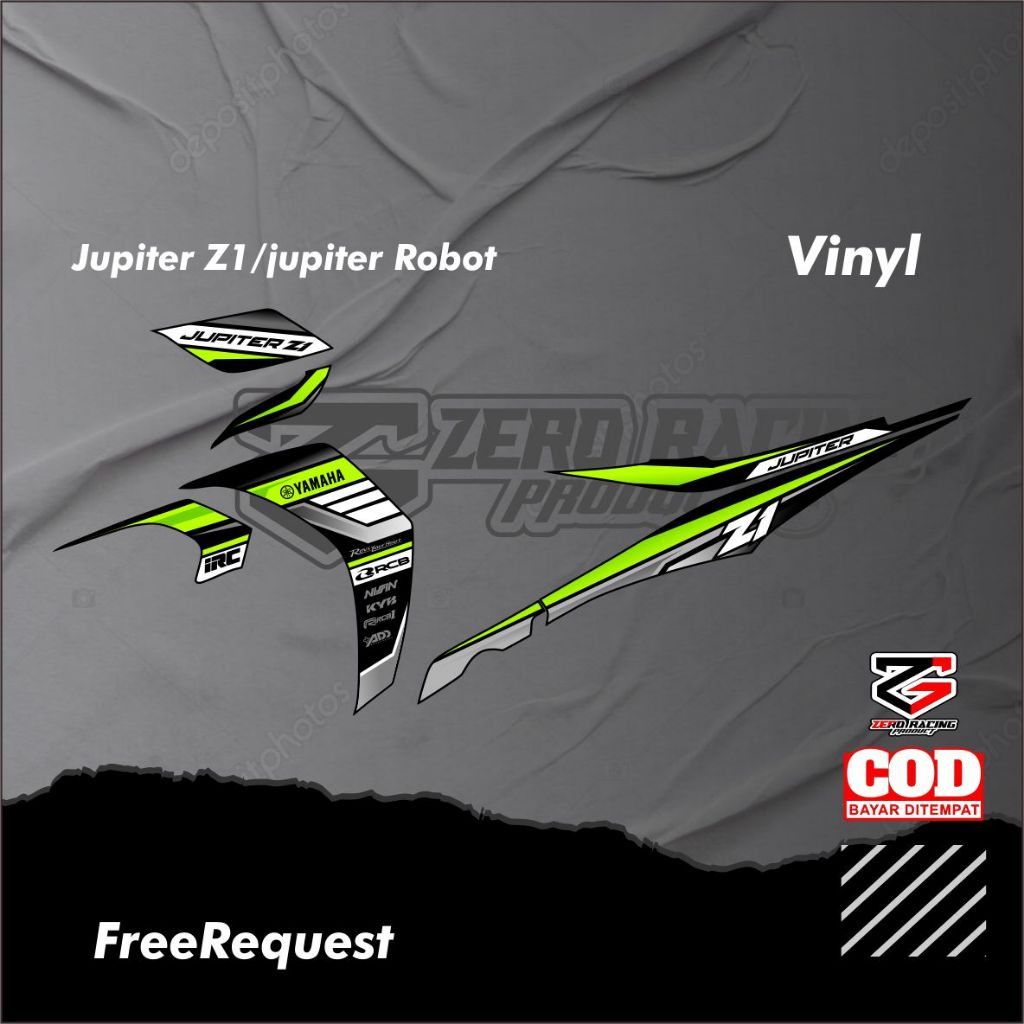 STIKER STRIPING VARIASI JUPITER Z1 - STIKER MOTOR JUPITER Z1 | STIKER JUPITER Z BURHAN | JUPITER Z R