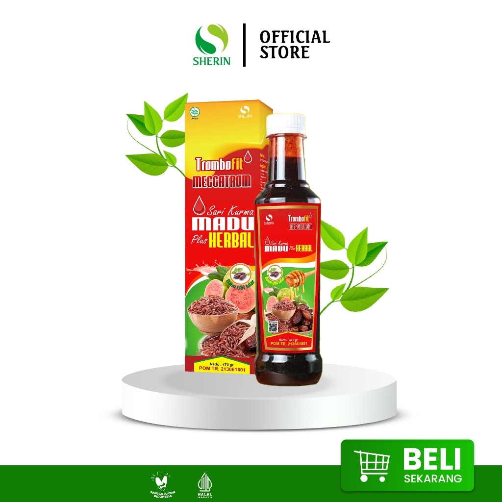 

Trombofito madu plus kurma,angkak,jambu biji 470gr