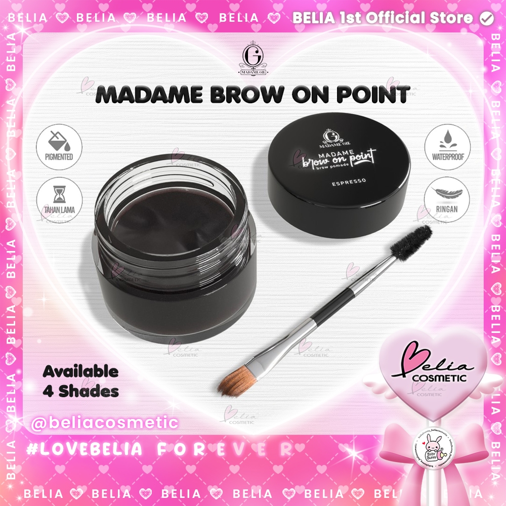 ™ BELIA ™ Madame Gie Madame Brow On Point – Eyebrow Pomade Cream Pensil Alis Waterproof
