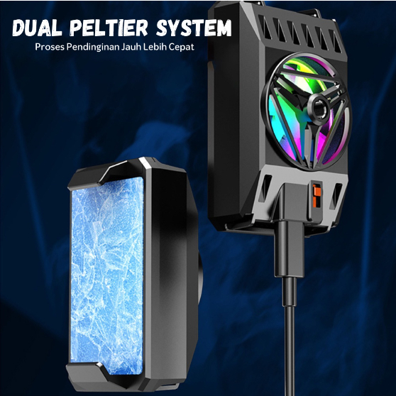 NS - Funcooler X37 Fan Cooler Radiator Pendingin HP Cooling Fan gaming