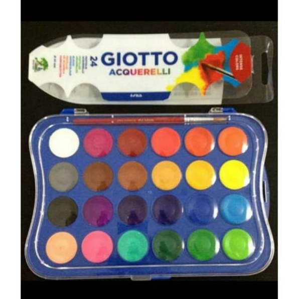 

Cat Air Untuk Anak Giotto Acquerelli mini 24 Warna 23 mm