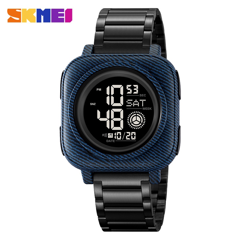 SKMEI 2137//JAM TANGAN DIGITAL TERBARU//JAM TANGAN CEWEK/COWOK//JAM TANGAN STAINLESS STEEL SKMEI ORI