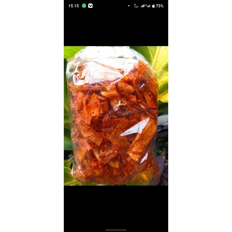 

Kripik singkong pedas dan original