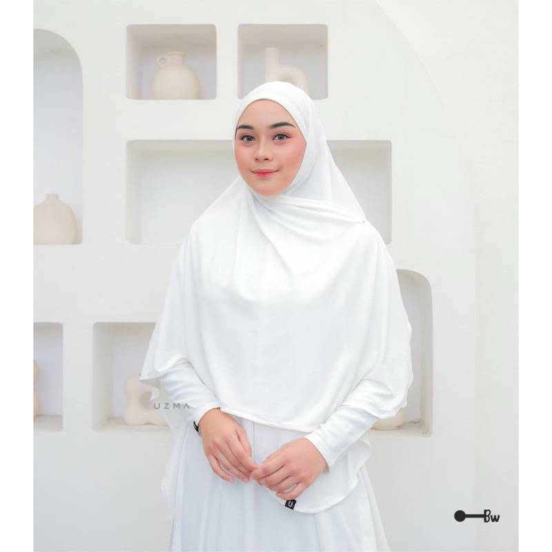FREE INNER CIPUT NAYLA PASMINA KHIMAR INSTAN BY UZMA HIJAB BAHAN JERSEY STELLA JILBAB SYARI coklat t