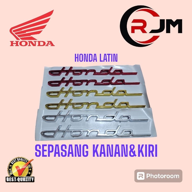 EMBLEM HONDA LATIN EMBLEM 3D HONDA LATIN EMBLEM BODY HONDA LATIN STIKER 3D BODY HONDA LATIN