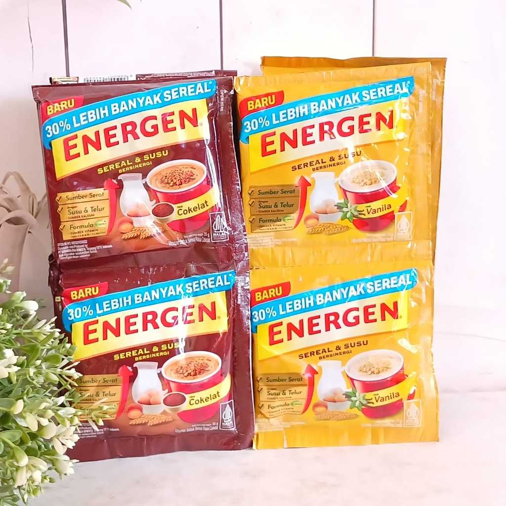 

Energen Cokelat & Vanilla Renceng 34g x 10s