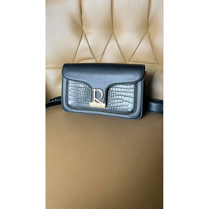 preloved Tas Rotelli hitam croco