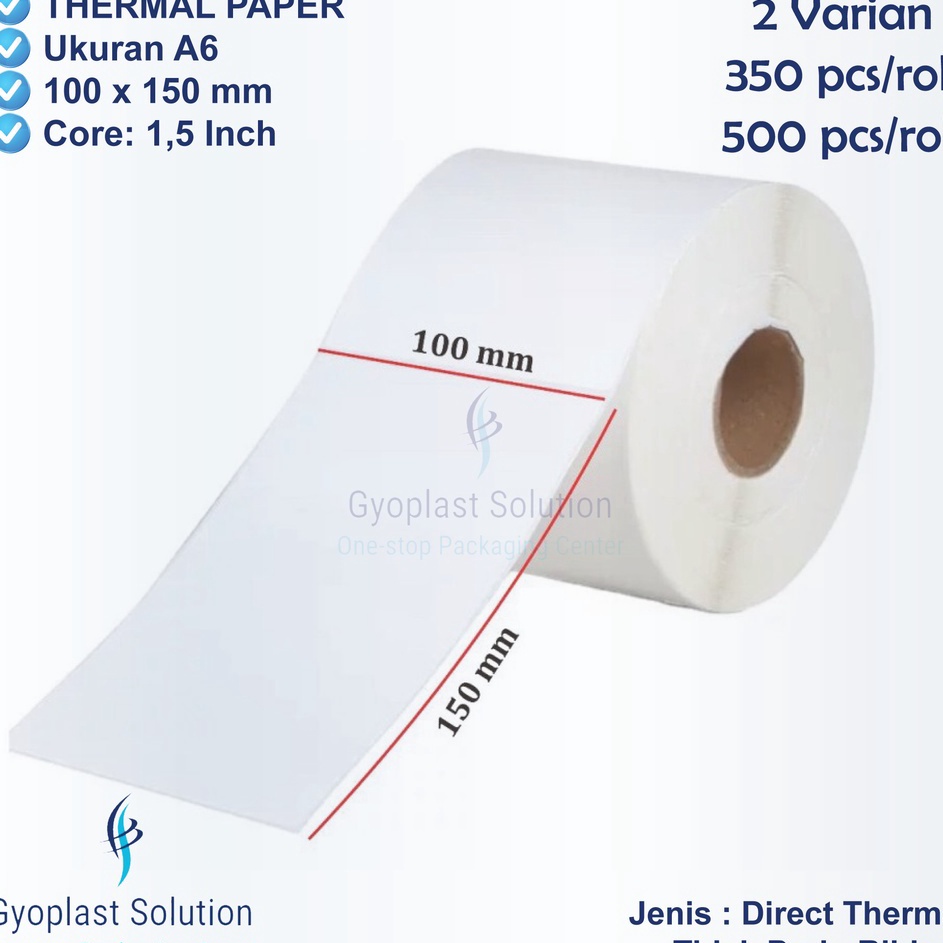 

Modern Kes Sticker Thermal 1 x 15 mm Label Barcode Ukuran A6 1x15 cm