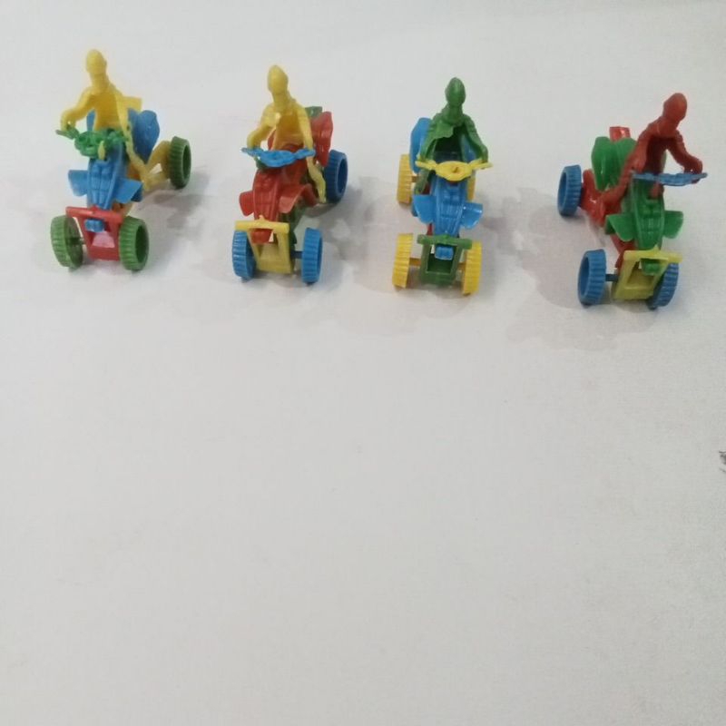 Isi 50 pcs RX Roda 4 Sepeda Motor Racing Treking ukuran 2 x 5 cm mainan anak jadul jaman dulu viral 