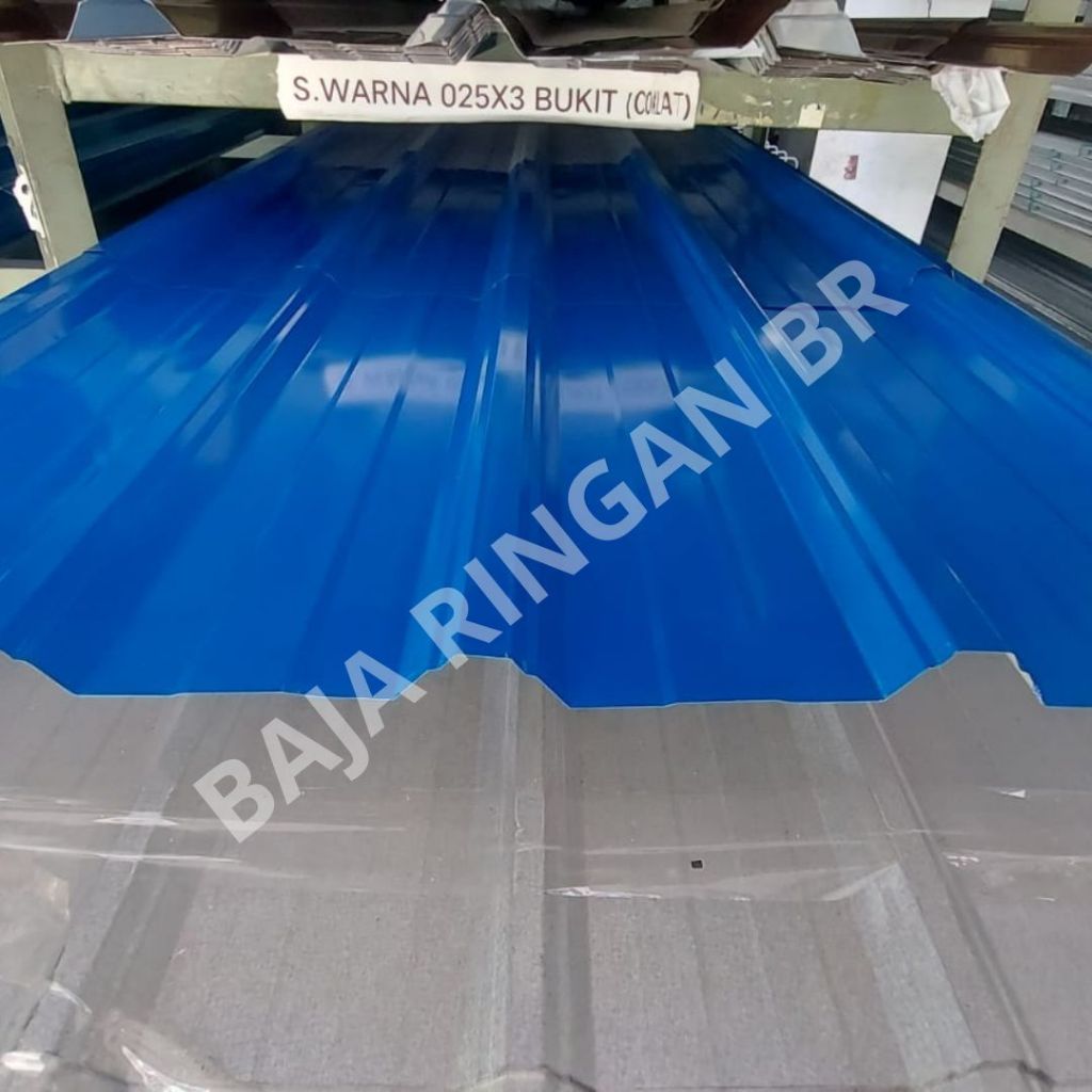 ATAP GALVALUME SPANDECK WARNA BIRU BROMO