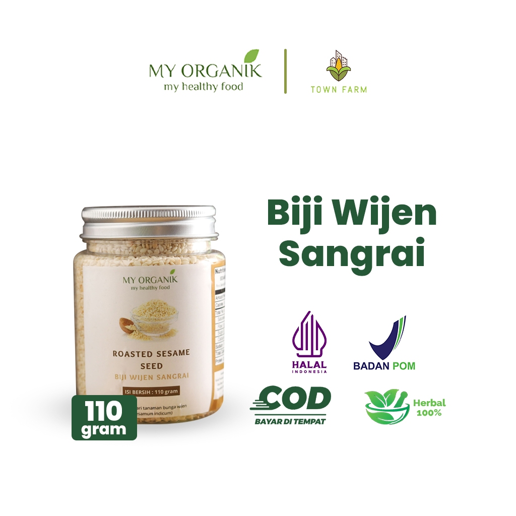 

My Organik Biji Wijen Sangrai Korea Halal Wijen Putih Roasted Sesame seed