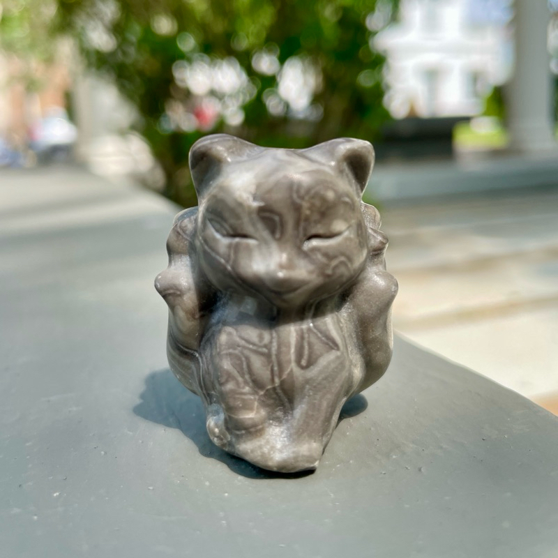Picasso Jasper nine tailed fox carving