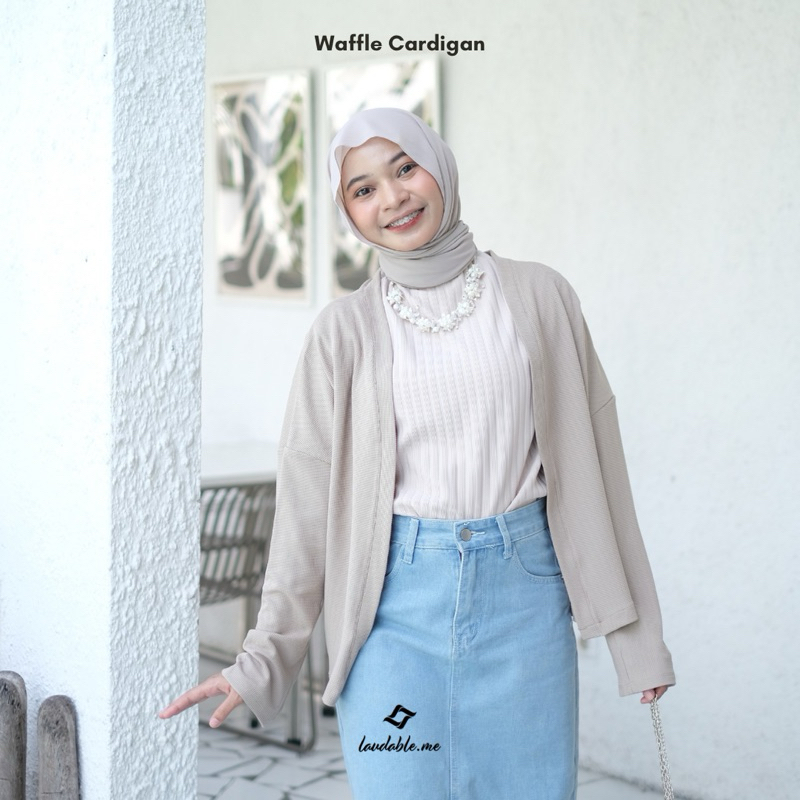 Laudable - Waffle Cardigan (Cardi Knit Waffle Uniqlo)