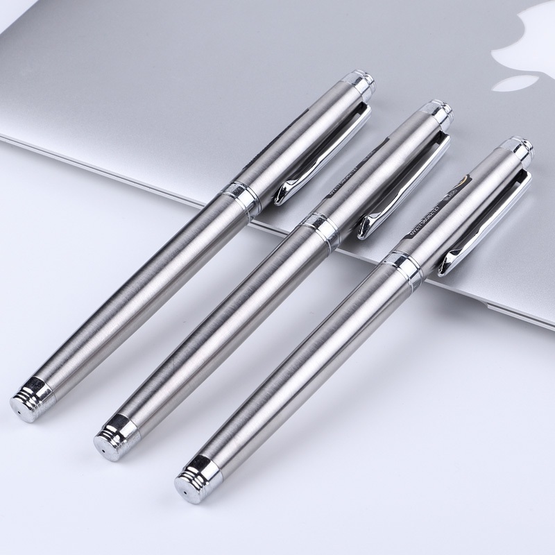 

Huluhala BAOKE Business Gel Pen / Pulpen Gel Profesional 0.7mm Casing Metal PC110
