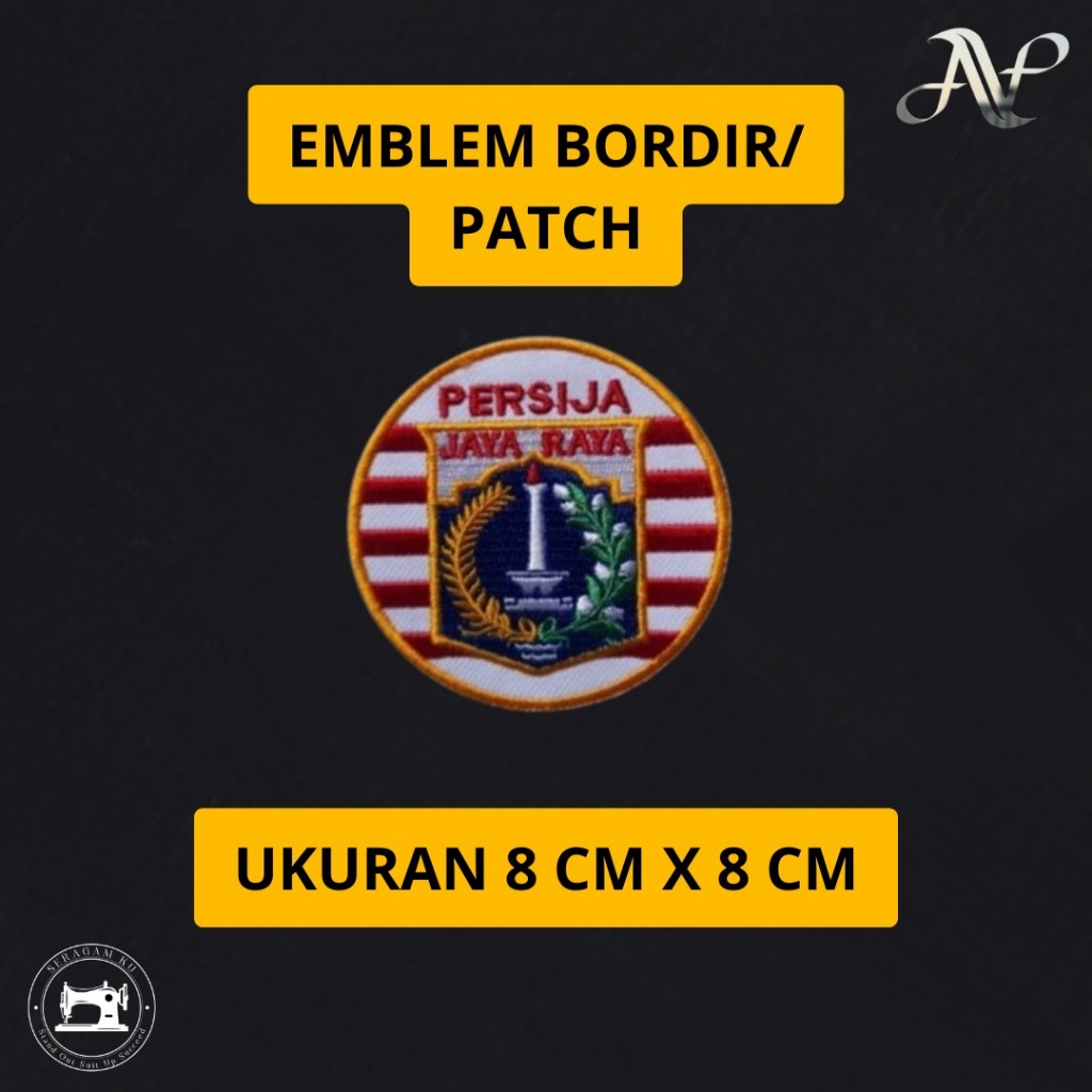 Emblem Bordir Patch Logo Persija