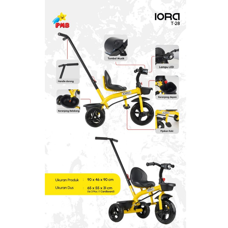 SEPEDA ANAK RODA 3 PMB IORA T-128