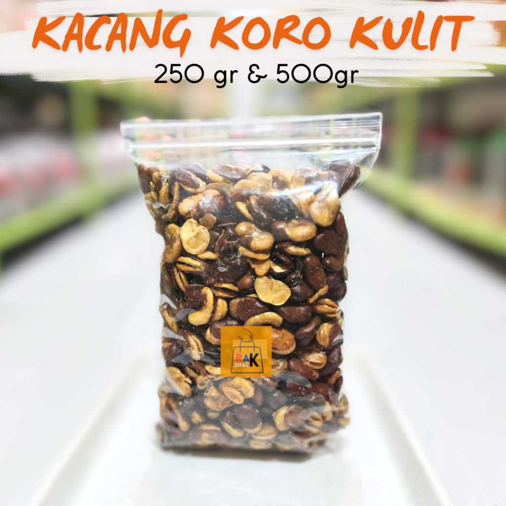 

Kacang Koro Kulit 250gr & 500gr | Snack Murah | Cemilan Murah Kemasan Pouch