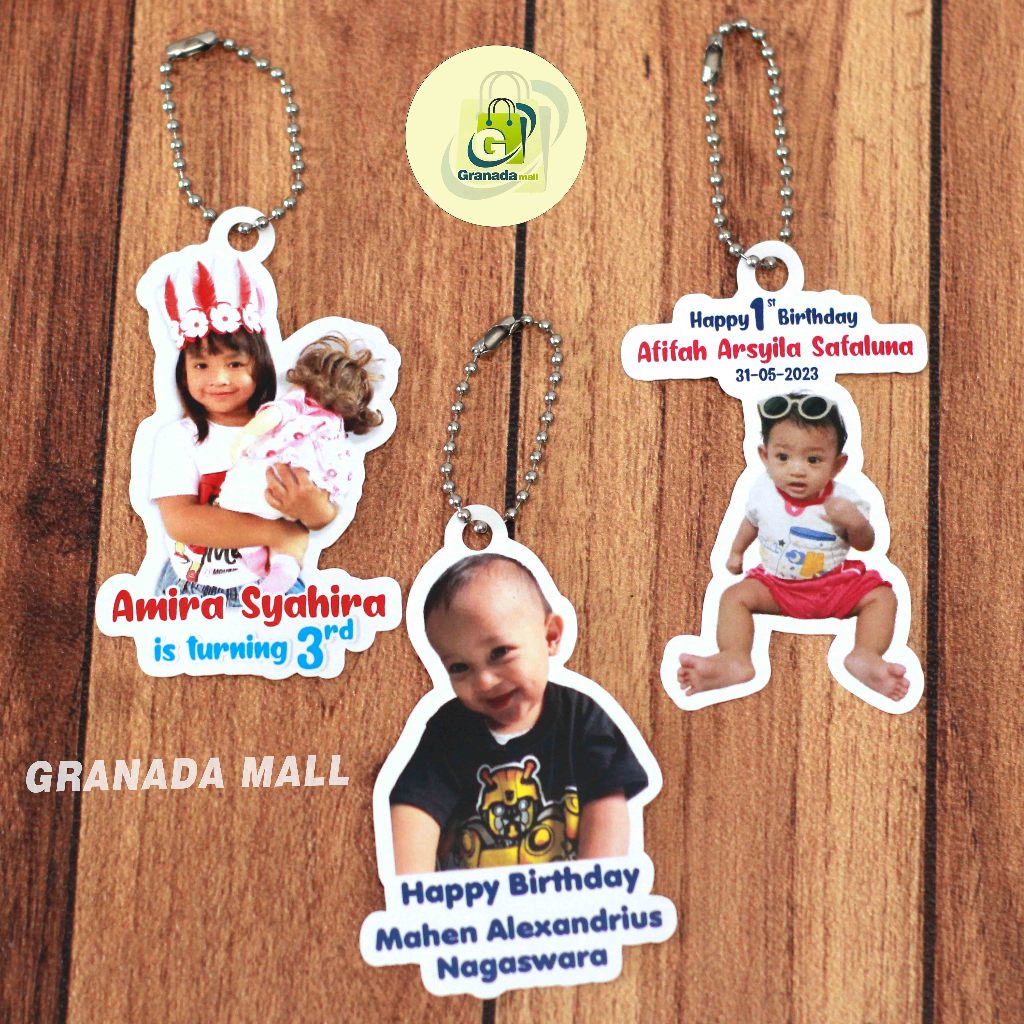 

Hang Tag Gambar Cetak Custom Nama dan Foto Ultah Isi 20 pcs Proses Cepat