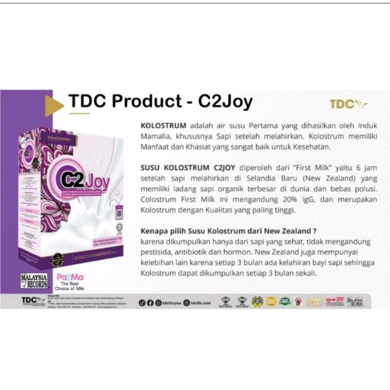 

c2joy susu kolostrum 100% ori