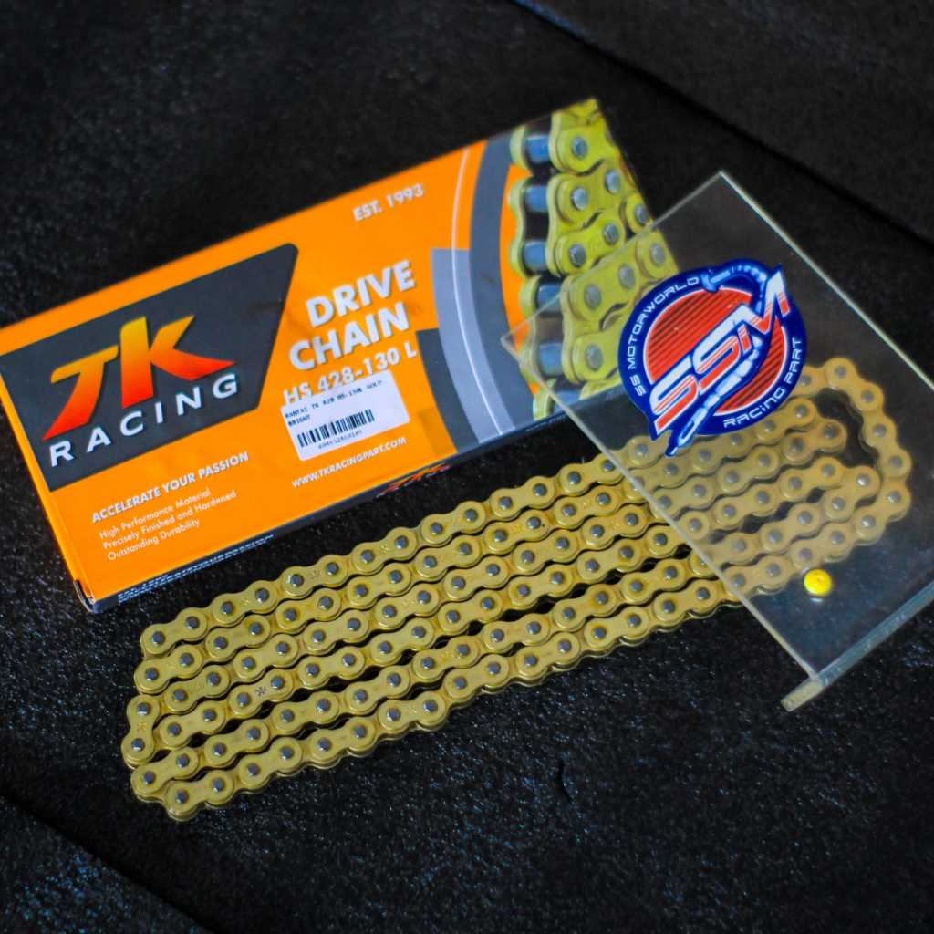 RANTAI TK RACING HS 428 520 415 130L 140L 150 L - RANTAI RANTE TK 428HSBT HPO 140 L GOLD BRIGHT- RAN