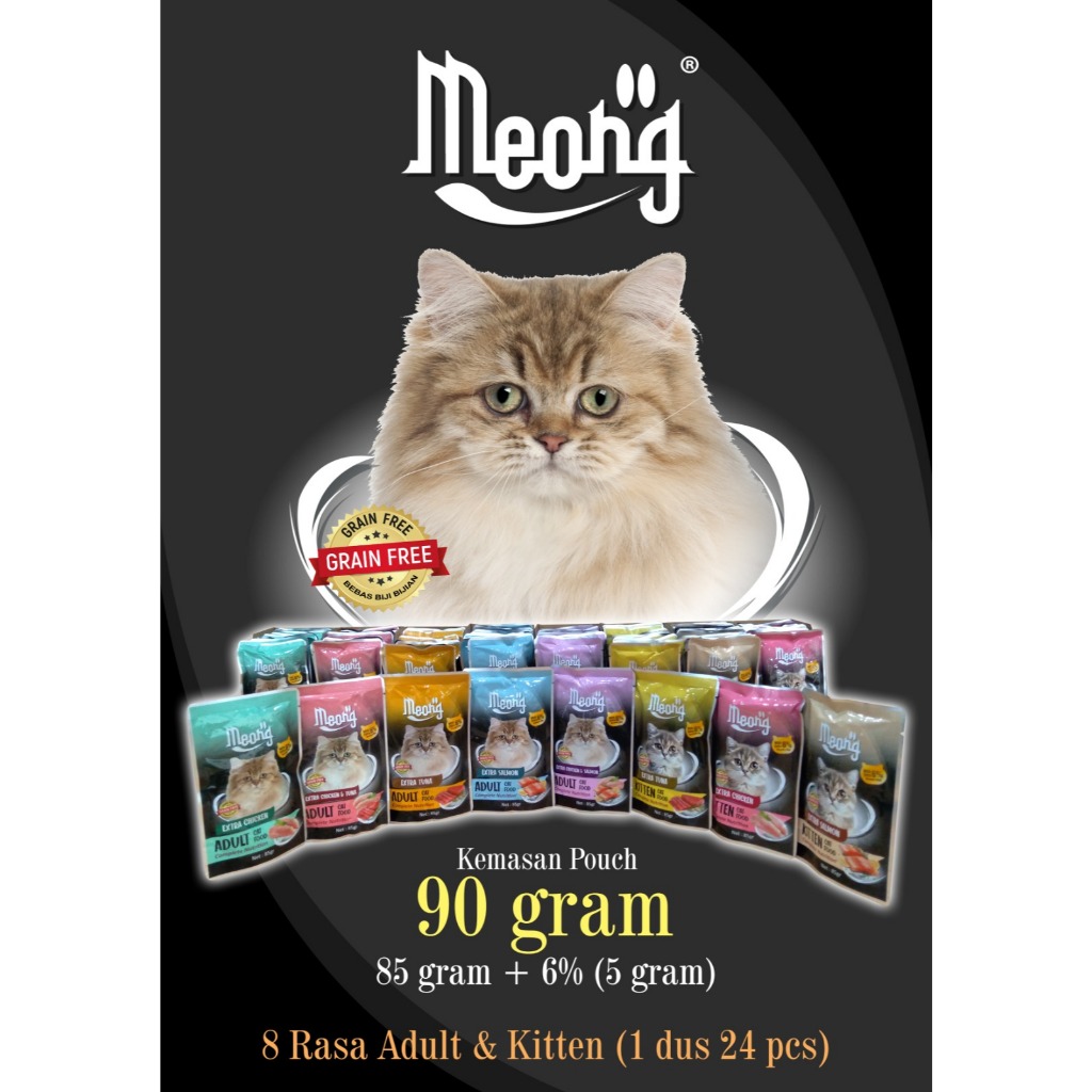 Meong Cat Pouch Makanan Kucing Basah
