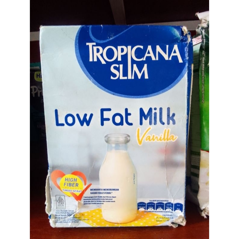 

tropicana slim low fat dan skim milk 500gr exp 2025